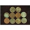 Image 2 : 10 ASSORTED 1900'S INDIAN HEAD CENTS WITH ISSUES
