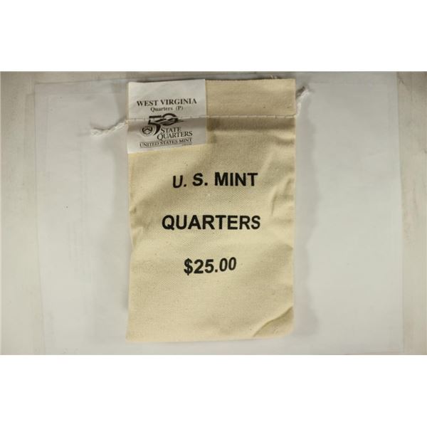 $25 SEALED US MINT BAG OF 2005-P WEST VIRGINIA