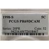Image 3 : 1998-S JEFFERSON NICKEL PCGS PR69 DCAM