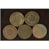 Image 2 : 5 EARLY DATE US LARGE CENTS WITH PROBLEMS