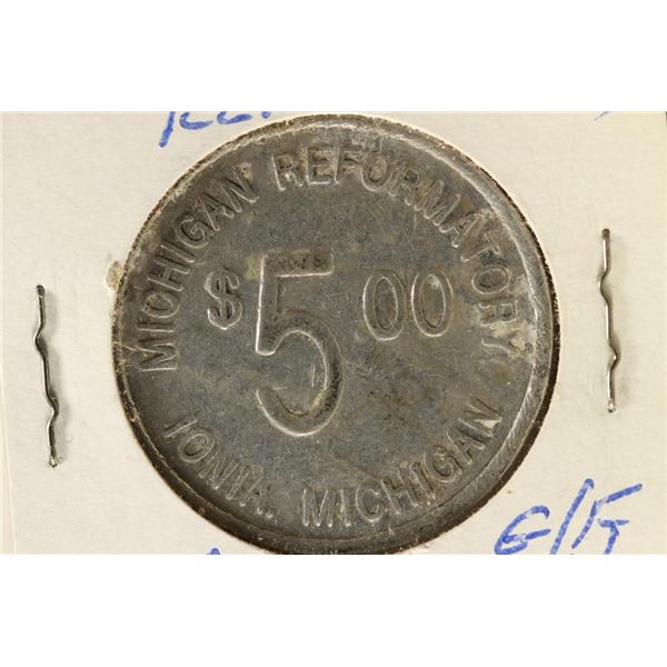 PRISON TOKEN MICHIGAN REFORMATORY IONIA, MI