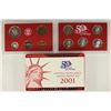 Image 2 : 2001 US SILVER PROOF SET (WITH BOX)