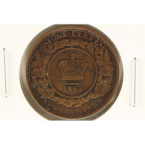 1864 NEWBRUNSWICK ONE CENT