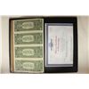 Image 2 : UNCUT SHEET OF 4-2003-A $1 FRN'S CRISP UNC