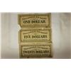 Image 1 : 3 PIECES OF VINTAGE EDUCATIONAL TOY MONEY FROM