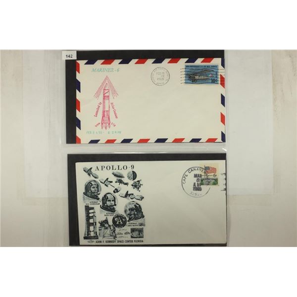 4-1969 ENVELOPES & STAMPS ALL SPACE RELATED, 3-