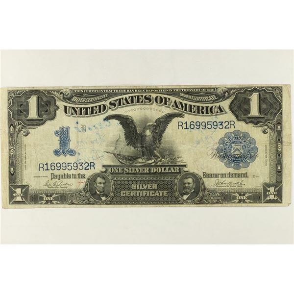 1899 LARGE SIZE $1 BLACK EAGLE NICE SHAPE WITH
