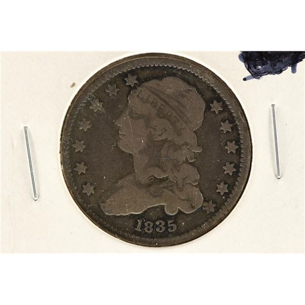 1835 CAPPED BUST QUARTER VERY GOOD