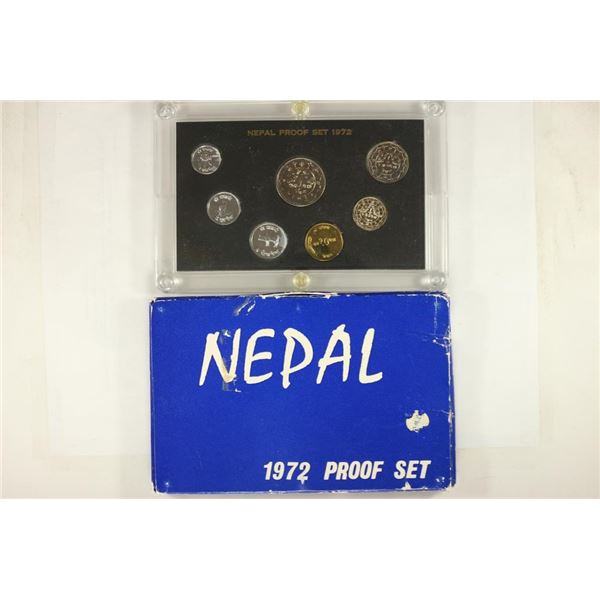 1972 NEPAL PROOF SET ORIGINAL MINT PACKAGING