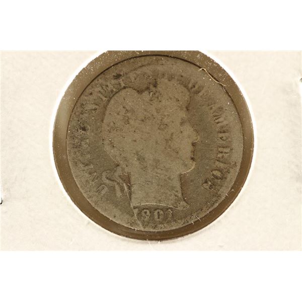 1901-S BARBER DIME KEY DATE