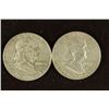 Image 1 : 1962-D & 1963-D FRANKLIN SILVER HALF DOLLARS