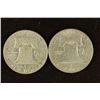 Image 2 : 1962-D & 1963-D FRANKLIN SILVER HALF DOLLARS