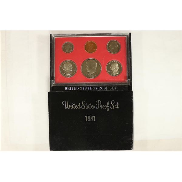1981 US PROOF SET (WITH BOX)