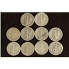 Image 2 : 10 ASSORTED 1940'S MERCURY SILVER DIMES