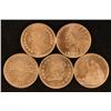 Image 1 : 5 PATRICK MINT 1/2 OZ. .999 COPPER ROUNDS BU