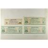 Image 2 : 4 PIECES OF BANK OF CHINA FOREIGN EXCHANGE CERTS