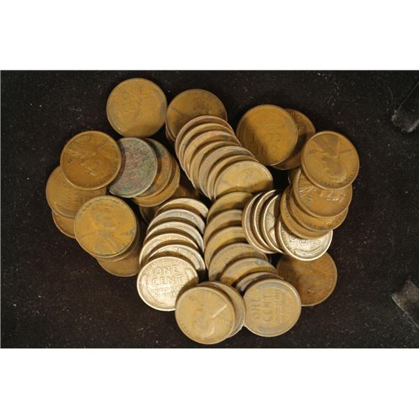 SOLID DATE ROLL OF 50-1921-P LINCOLN CENTS