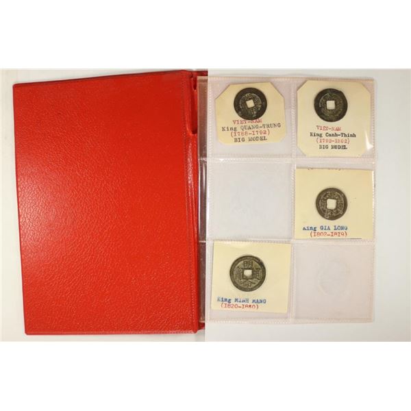 COLLECTION OF 15 VIETNAM COINS FROM 1788-1953