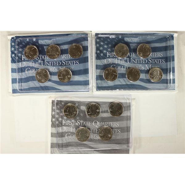 2005, 2006 & 2007 50 STATE QUARTER SETS 15 COINS