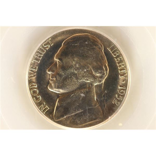 1952-S JEFFERSON NICKEL PCGS MS65