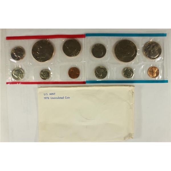 1976 US MINT SET (UNC) P/D (WITH ENVELOPE)