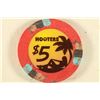 Image 1 : $5 HOOTER'S CASINO CHIP LAS VEGAS, NEVADA