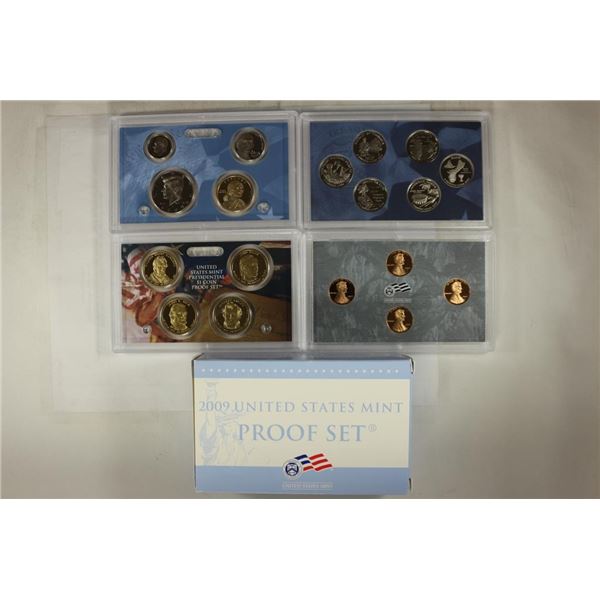 2009 US PROOF SET (WITH BOX) 18 COINS