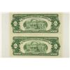 Image 2 : 2-1953-A $2 RED SEAL NOTES CONSECUTIVE SERIAL
