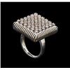 Image 4 : 14KT White Gold 0.49 ctw Diamond Ring