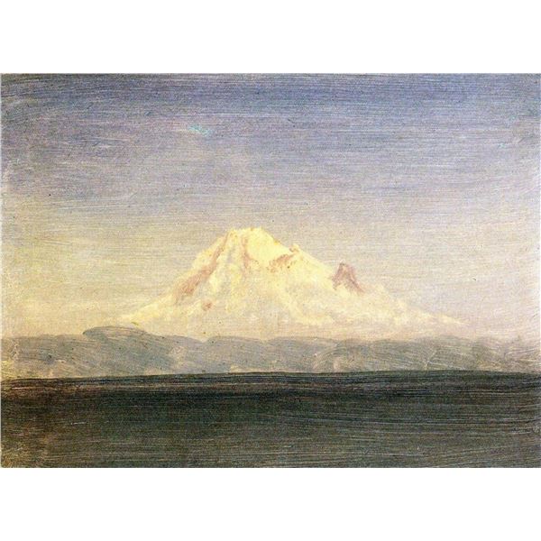 Snowy Mountains in the Pacific Northwest by Albert Bierstadt