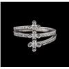Image 2 : 0.37 ctw Diamond Ring - 14KT White Gold