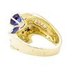 Image 3 : 1.51 ctw Blue Sapphire And Diamond Ring - 14KT Yellow Gold