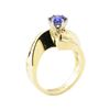 Image 4 : 1.51 ctw Blue Sapphire And Diamond Ring - 14KT Yellow Gold