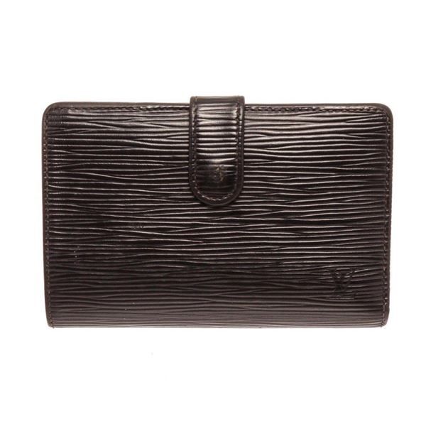 Louis Vuitton Black Epi Leather French Wallet