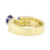 Image 3 : 1.95 ctw Blue Sapphire And Diamond Ring - 14KT Yellow Gold