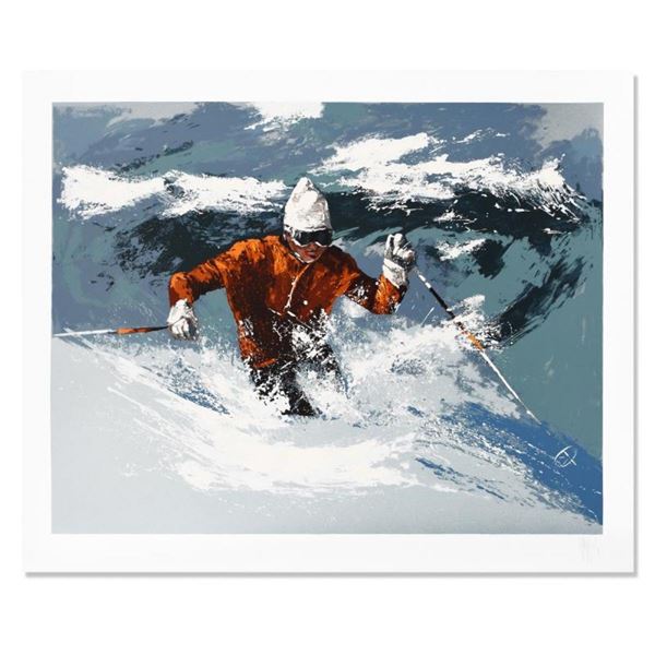 Back Bowls Skier by Mark King (1931-2014)