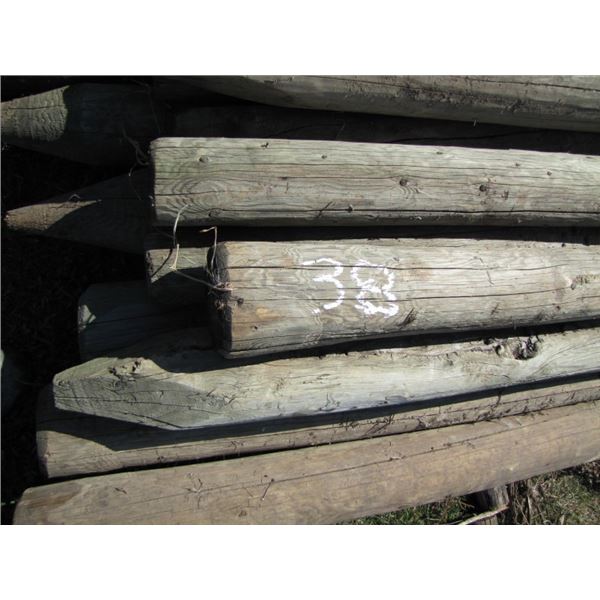 treated fence posts 6 ft, 4 to 5 in... x20