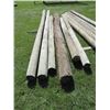 Image 2 : treated posts 12 foot by 6 in plus four miscellaneous posts... x7