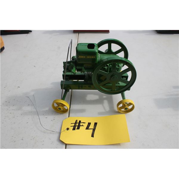 JOHN DEERE STATIONARY MODEL ENGINE ON CART