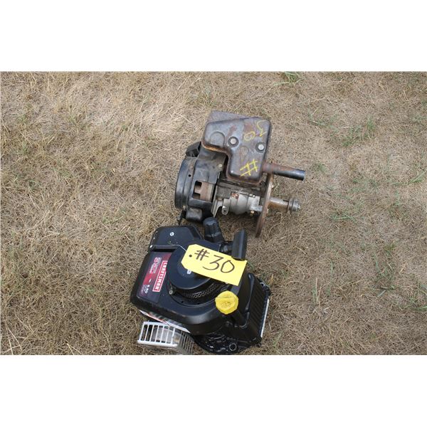 1 - BRIGGS & STRATTON 5.5 HP ENGINE,RUNNING,1 - TECUMSEH ENGINE,RUNNNG,