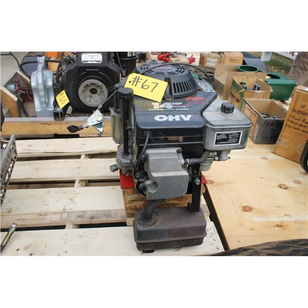 COMMAND RIDER 14 HP LAWNMOWER ENGINE,RUNNING,
