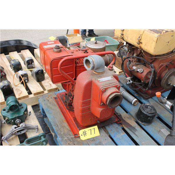 BRIGGS & STRATTON 8 HP WATER PUMP,RUNNING,