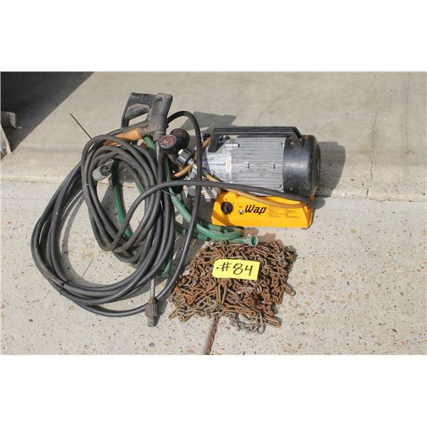 ELECTRIC WAP JET WASHER,,RUNNING,CHAINS