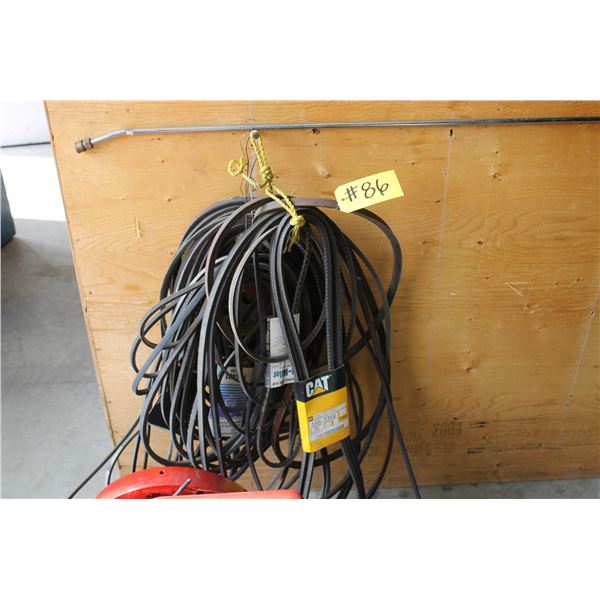 LARGE BUNDLE OF BELTS