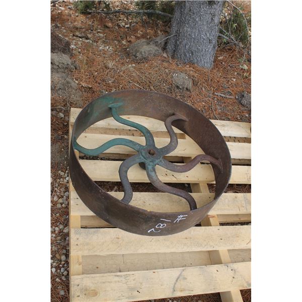 1 -LARGE SPOKED WHEEL