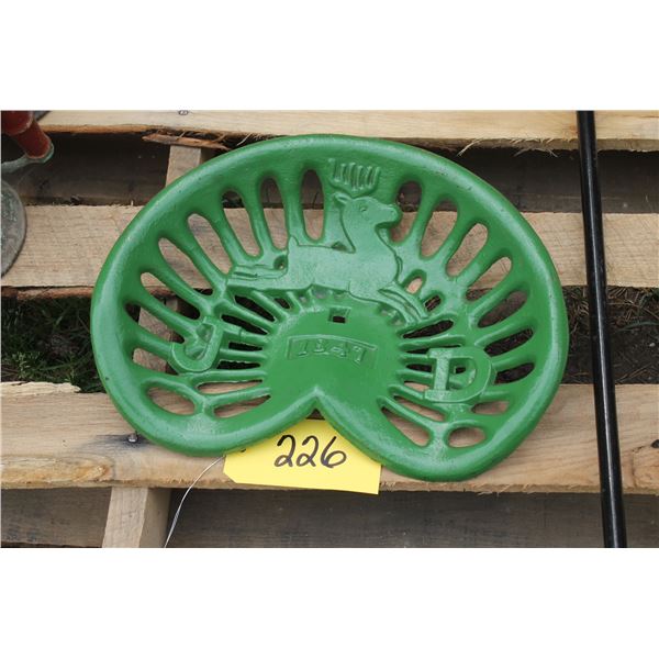 JOHN DEERE CAST IRON TRACTOR SEAT