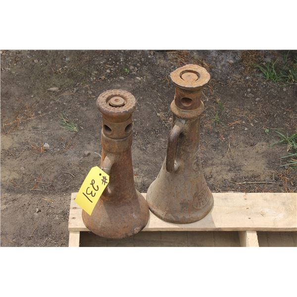 2 - LARGE SCREW JACKS