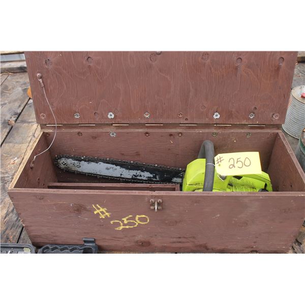POULAN MICRO CHAIN SAW - IN WOODEN BOX