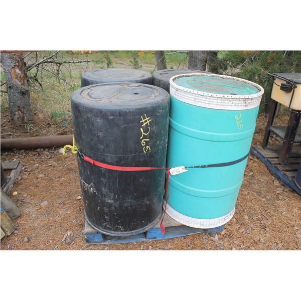 4 -PLASTIC BARRELS