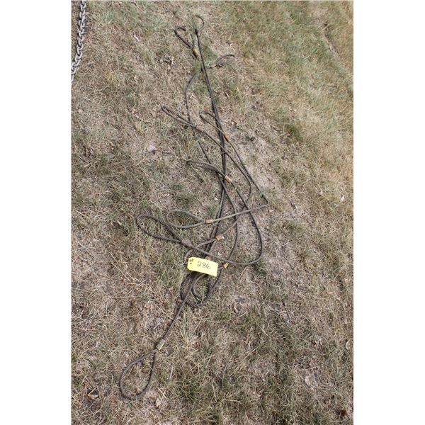 2 - 4 FT CABLE SLINGS, 4 - 5-6 FT LONG CABLE SLINGS